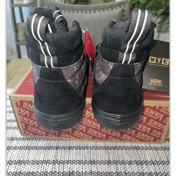 New Vans Sk8 Hi Mte 2 Black Camo Camouflage Sneakers - Picture 8 of 9